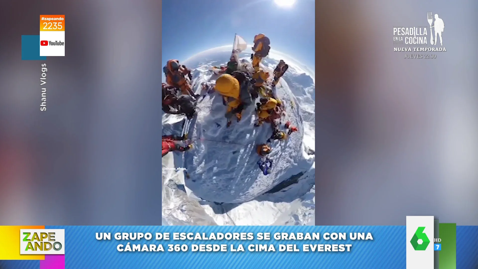 Impactante viral del Everest: así son las vistas desde el punto más alto del mundo