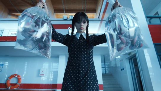 Jenna Ortega hace una gran interpretación del personaje de Miércoles Addams. Jenna Ortega hace una gran interpretación del personaje de Miércoles Addams.