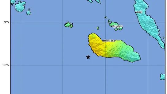 Un terremoto de magnitud 7 sacude las islas Salomón y activa la alerta por tsunami Un terremoto de magnitud 7 sacude las islas Salomón y activa la alerta por tsunami
