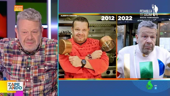 El impactante cambio de Alberto Chicote: esta es su primera fotografía en Pesadilla en la cocina en 2012 El impactante cambio de Alberto Chicote: esta es su primera fotografía en Pesadilla en la cocina en 2012