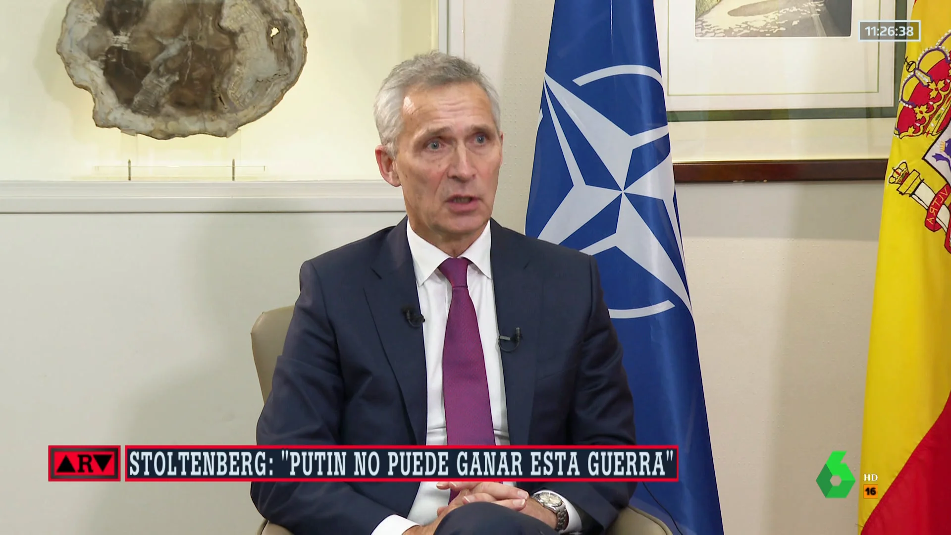 Stoltenberg: "Necesitamos una Ucrania fuerte en la batalla que llegue sólida a la mesa de negociación"