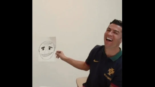 Así dibuja Cristiano Ronaldo a Pepe Así dibuja Cristiano Ronaldo a Pepe