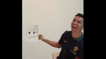 Así dibuja Cristiano Ronaldo a Pepe