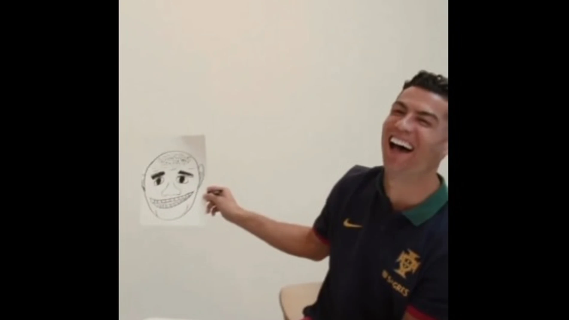Así dibuja Cristiano Ronaldo a Pepe