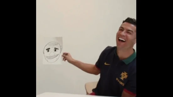 Así dibuja Cristiano Ronaldo a Pepe