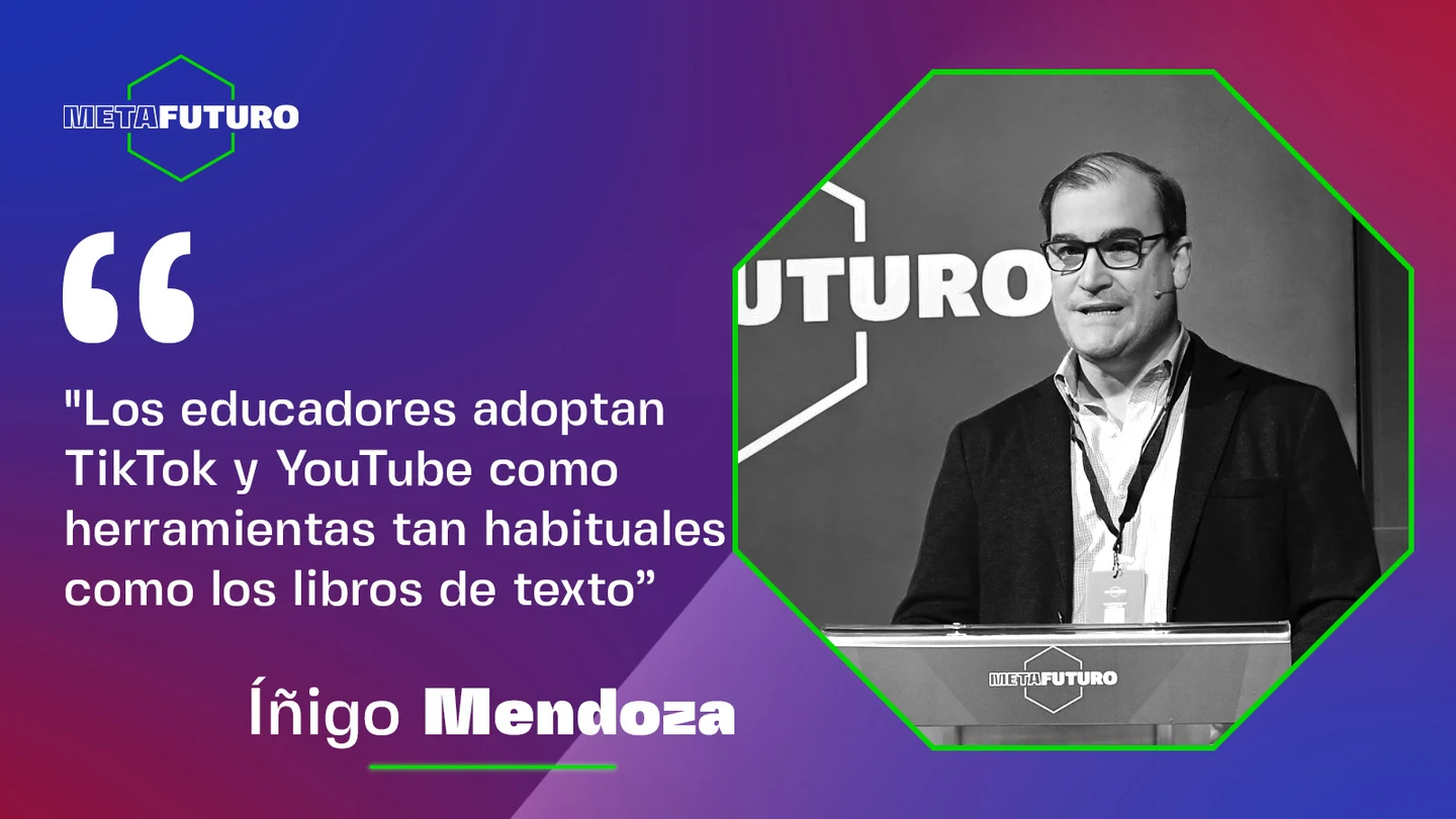 Íñigo Mendoza (LifeCole): "Los educadores adoptan TikTok y YouTube como herramientas tan habituales como los libros de texto" Íñigo Mendoza (LifeCole): "Los educadores adoptan TikTok y YouTube como herramientas tan habituales como los libros de texto"