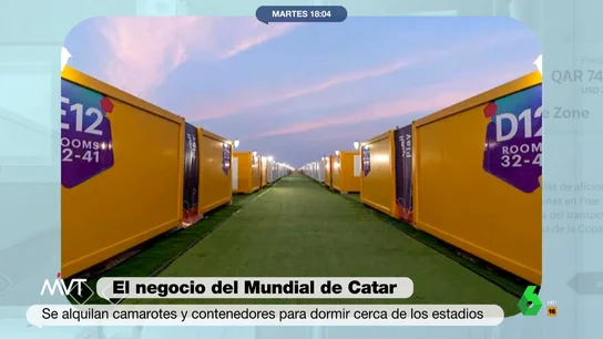 El negocio del Mundial: hasta 6.000 euros por una noche de hotel o 200 por dormir en un contenedor El negocio del Mundial: hasta 6.000 euros por una noche de hotel o 200 por dormir en un contenedor
