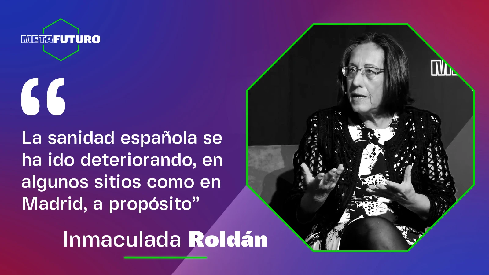 Dra. Inmaculada Roldán, de la Sociedad española de Cardiología, en Metafuturo