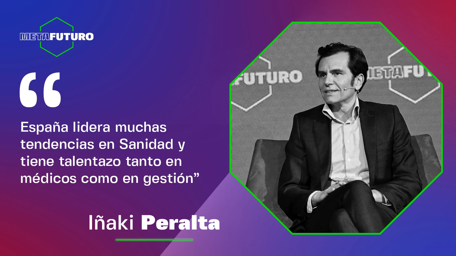 Iñaki Peralta (Sanitas): "España lidera muchas tendencias en Sanidad y tiene talentazo tanto en médicos como en gestión"