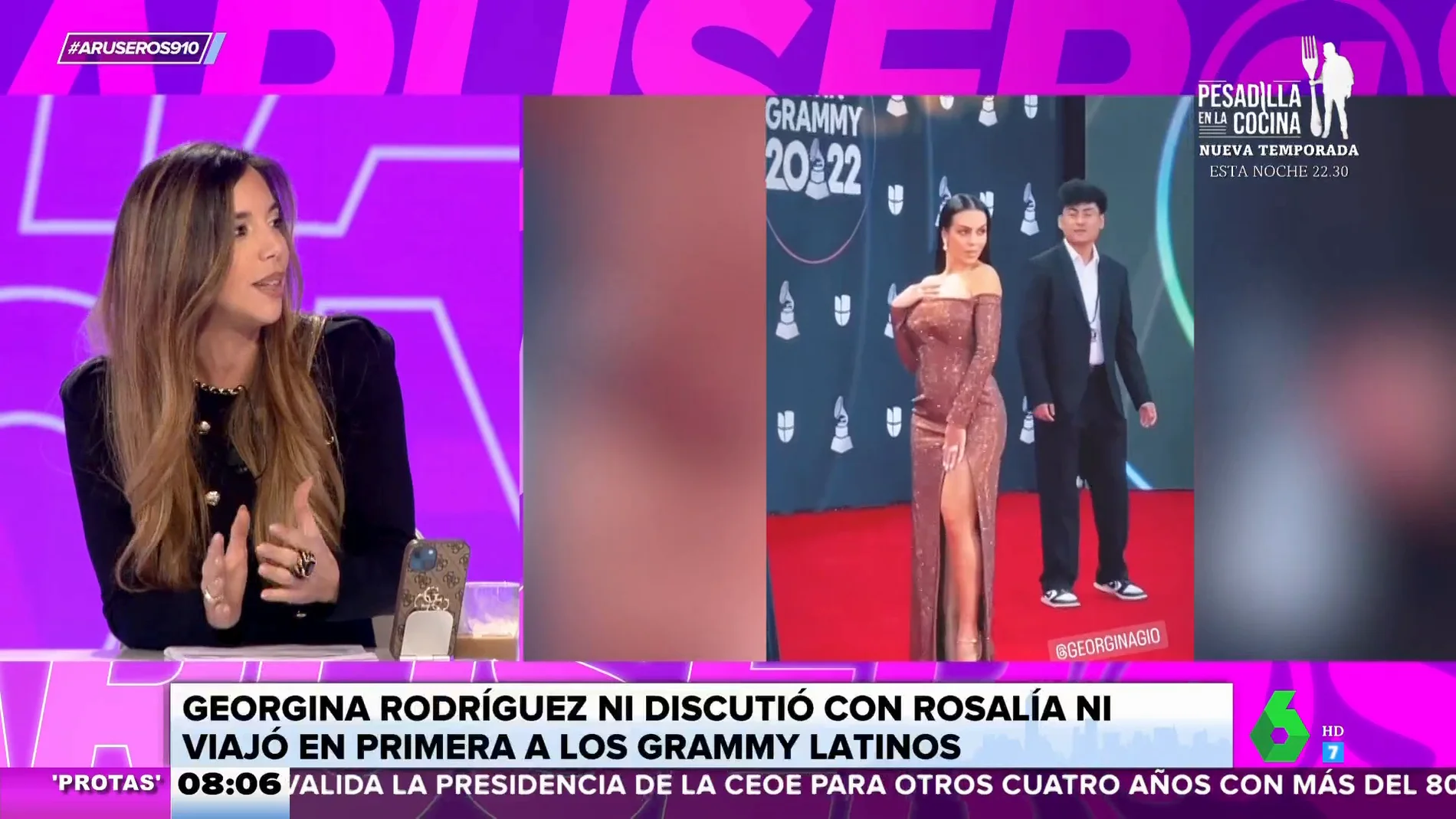¿Qué ocurrió realmente entre Georgina Rodríguez y Rosalía en los Grammy Latinos?