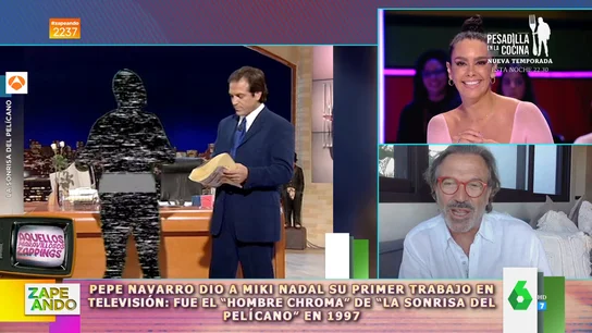 Pepe Navarro recuerda en Zapeando los inicios de Miki Nadal en televisión Pepe Navarro recuerda en Zapeando los inicios de Miki Nadal en televisión