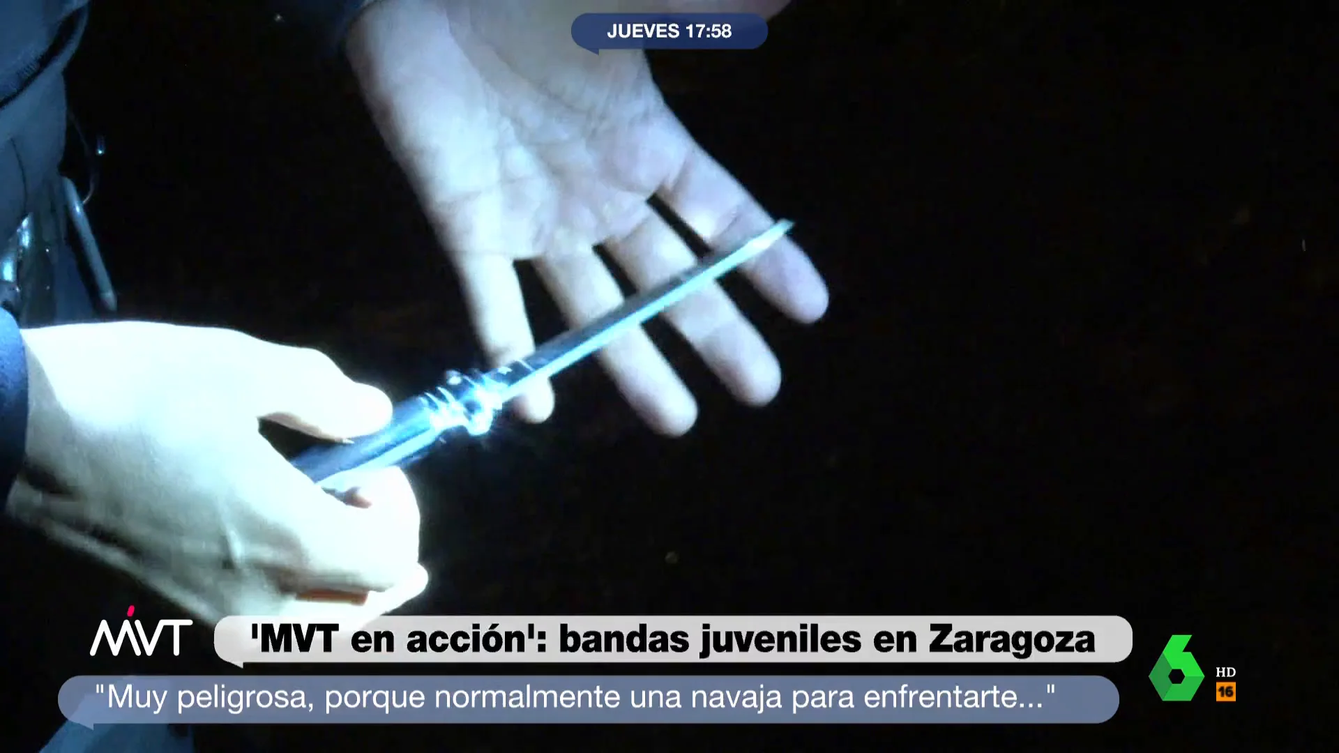 Así esconden las bandas juveniles sus armas en plena calle en Zaragoza: "Lo hacen para defenderse si viene a su territorio la banda rival"