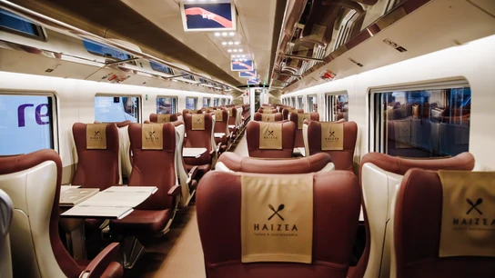 Interior de uno de los trenes de la operadora Iryo. Interior de uno de los trenes de la operadora Iryo.