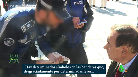 Así 'abroncó' un policía a franquistas que homenajearon al dictador el 20N: "Hay símbolos que no se pueden exhibir" Así 'abroncó' un policía a franquistas que homenajearon al dictador el 20N: "Hay símbolos que no se pueden exhibir"