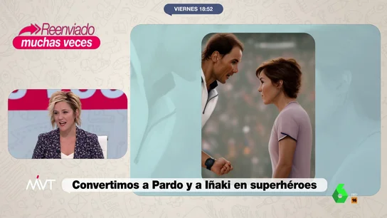 La divertida reacción de Cristina Pardo al verse junto a Nadal: "Me encanta. Ahí le estoy diciendo cómo tiene que sacar" La divertida reacción de Cristina Pardo al verse junto a Nadal: "Me encanta. Ahí le estoy diciendo cómo tiene que sacar"