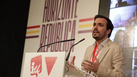 El coordinador federal de IU, Alberto Garzón El coordinador federal de IU, Alberto Garzón