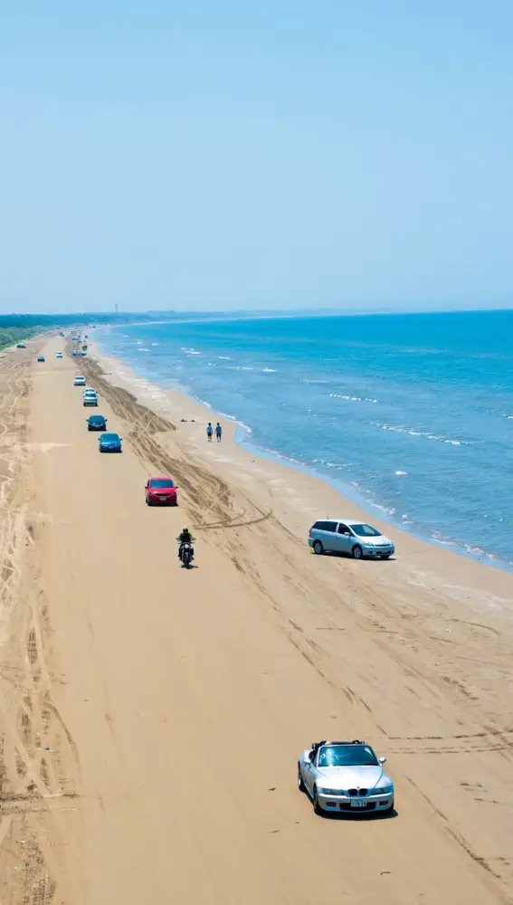 Carretera de playa
