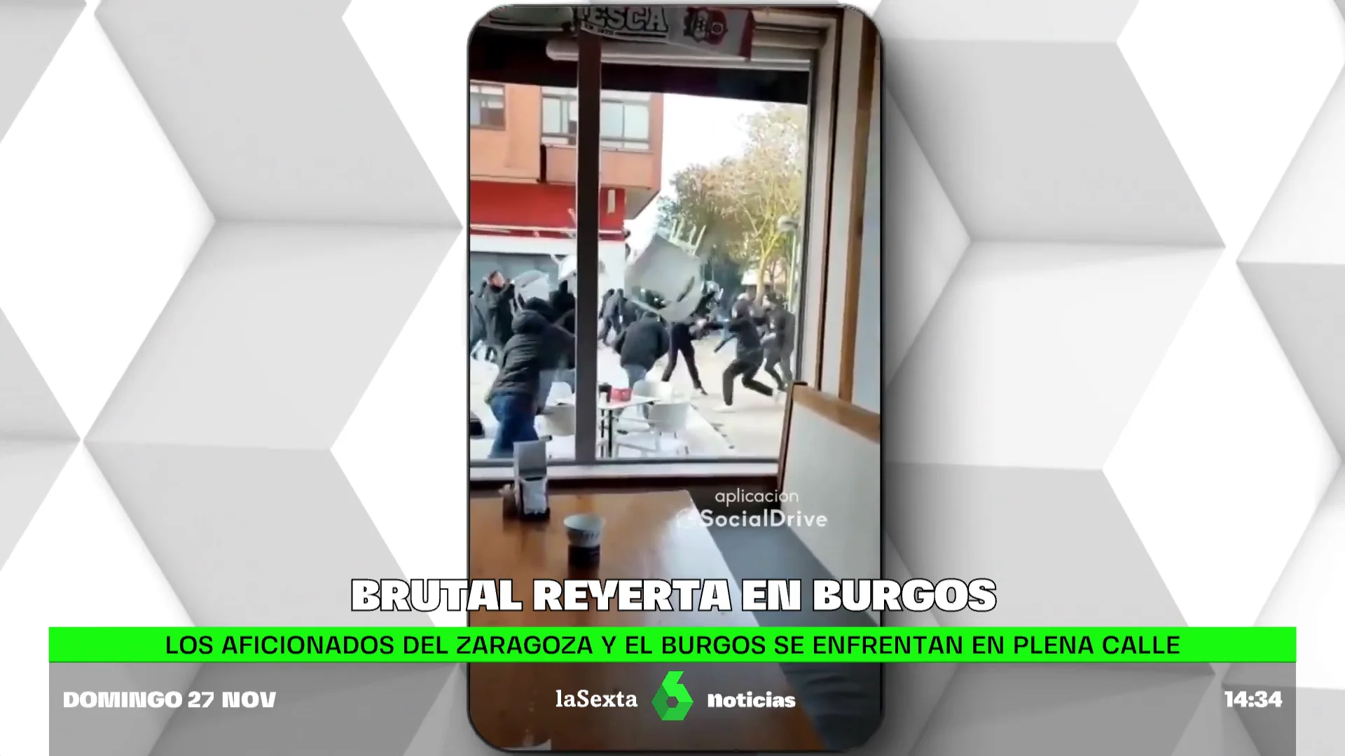 BRUTAL PELEA BURGOS-ZARAGOZA