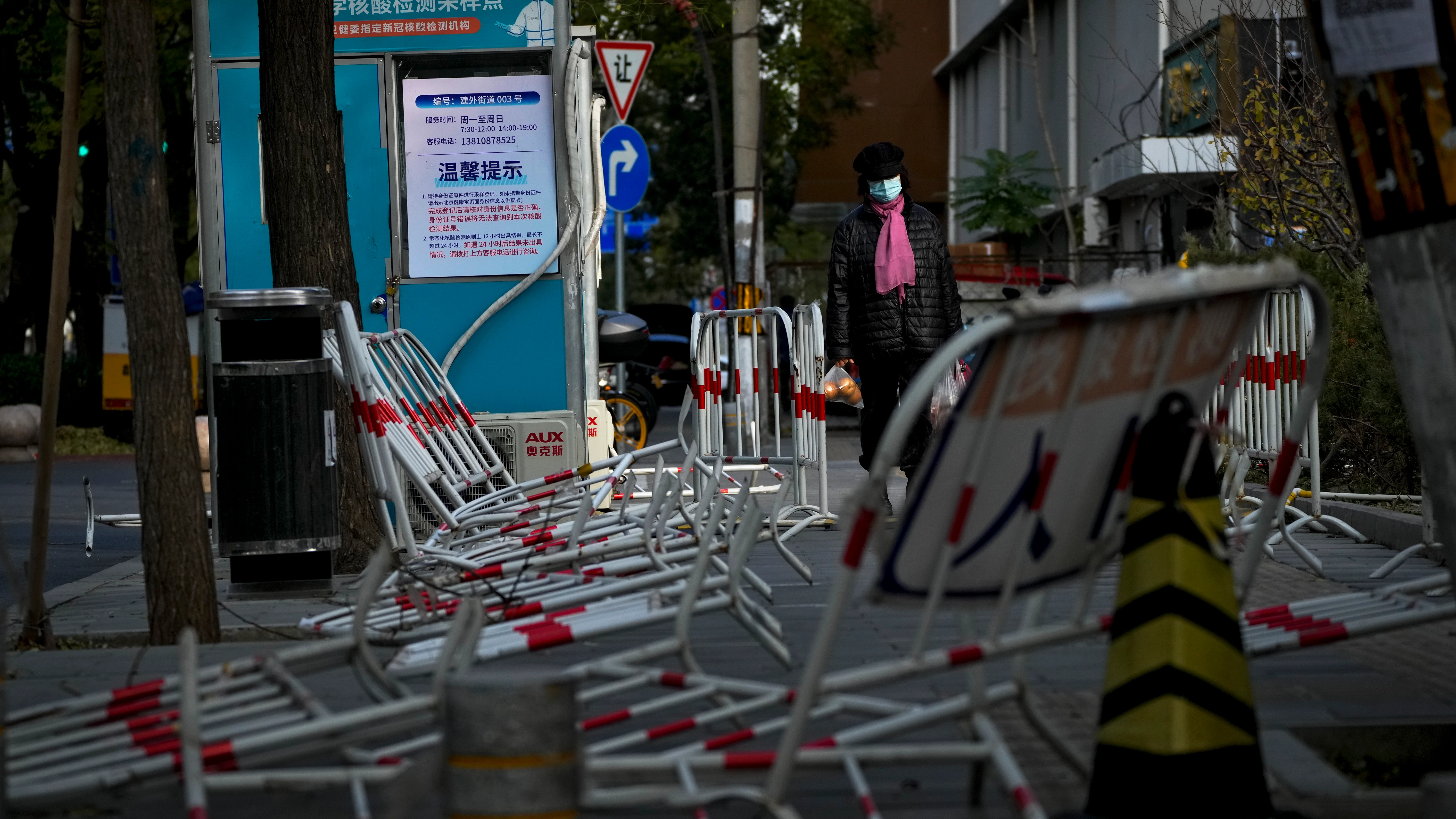 Las calles de Beijing (China), tras las protestas por la política COVID cero