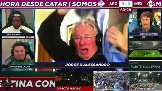 La increíble reacción de D’Alessandro con el gol de Messi La increíble reacción de D’Alessandro con el gol de Messi