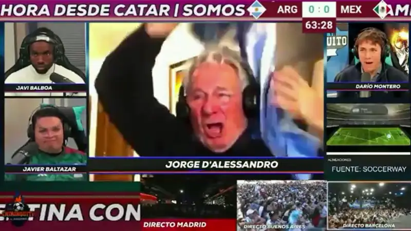 La increíble reacción de D’Alessandro con el gol de Messi