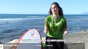 Sarah Almagro, todo un ejemplo de superación sobre las olas que no para de sumar éxitos: "Siempre soñé con unas Olimpiadas"