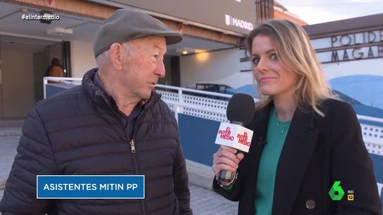 "Ay, Bárcenas": la reacción de Andrea Ropero cuando un asistente a un mitin del PP afirma que Sánchez "roba" "Ay, Bárcenas": la reacción de Andrea Ropero cuando un asistente a un mitin del PP afirma que Sánchez "roba"