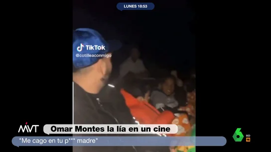 Bochorno de Omar Montes y sus amigos en un cine: eructos, gritos o chistes que enfadan al público Bochorno de Omar Montes y sus amigos en un cine: eructos, gritos o chistes que enfadan al público