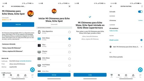 Convierte tu Echo show en una chimenea