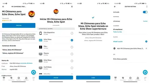 Convierte tu Echo show en una chimenea Convierte tu Echo show en una chimenea