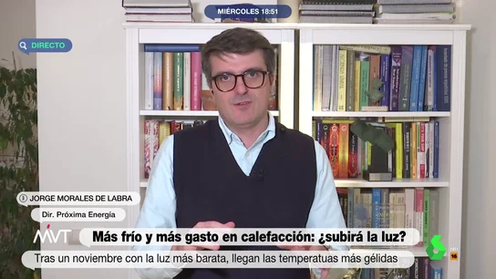 ¿Cuál será el precio de la luz en el puente de diciembre? El experto Jorge Morales da las claves ¿Cuál será el precio de la luz en el puente de diciembre? El experto Jorge Morales da las claves