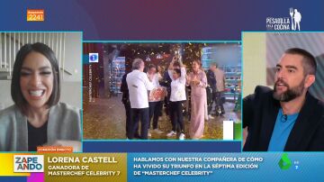 Lorena Castell desvela por qué no pudo celebrar su victoria por todo lo alto en Masterchef: tiene que ver con Zapeando y un compañero