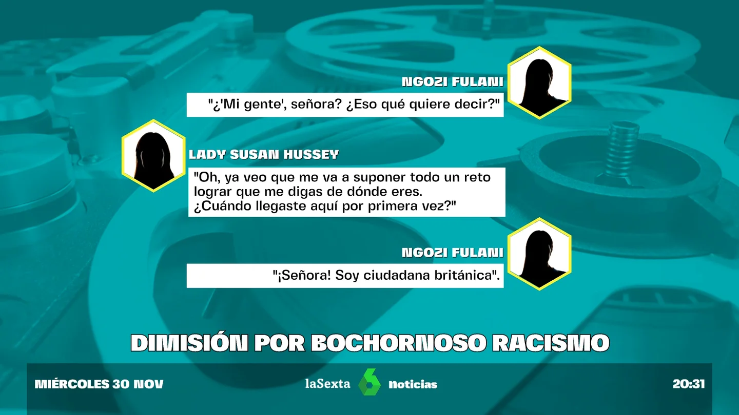 Dimite una asistente de los reyes Carlos III y Camila tras bochornosos comentarios racistas Dimite una asistente de los reyes Carlos III y Camila tras bochornosos comentarios racistas
