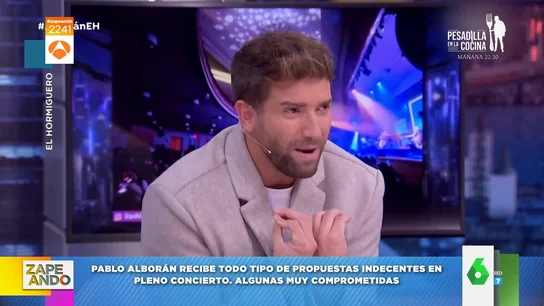 La surrealista anécdota de Pablo Alborán con un hombre del público La surrealista anécdota de Pablo Alborán con un hombre del público