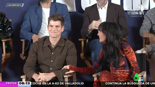 La complicidad de Aitana y Miguel Bernardeau en la presentación de la serie que protagonizan La complicidad de Aitana y Miguel Bernardeau en la presentación de la serie que protagonizan