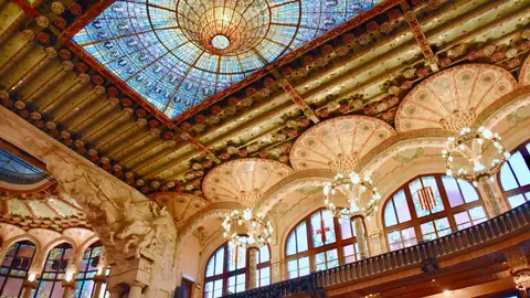 Interior del Palau de la Música Interior del Palau de la Música