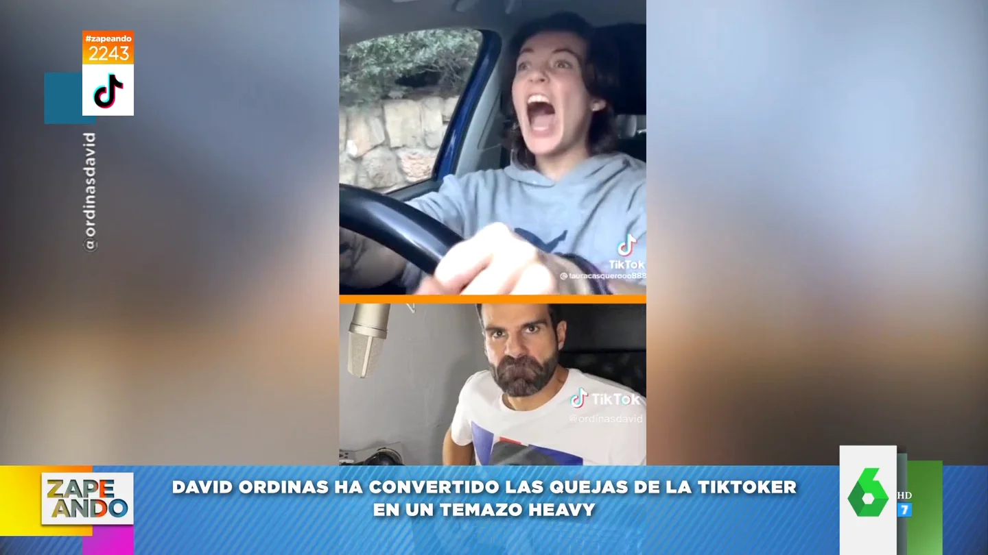 El temazo de David Ordinas con las críticas de una tiktoker a los conductores El temazo de David Ordinas con las críticas de una tiktoker a los conductores