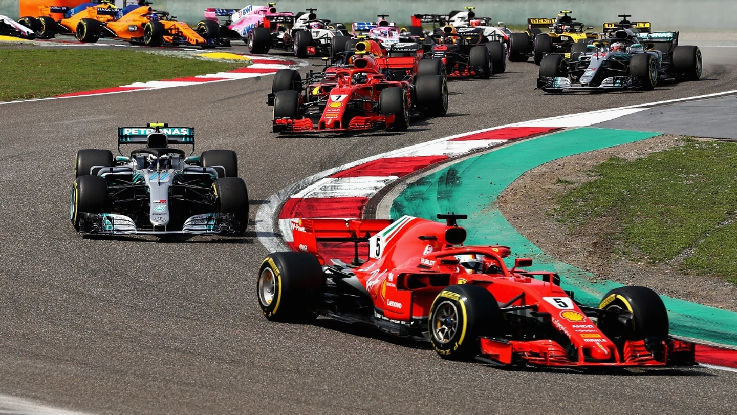 Salida del Gran Premio de China en 2018 Salida del Gran Premio de China en 2018