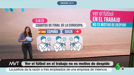 Ver el fútbol en el trabajo no es motivo de despido: la Justicia da la razón a tres empleados de una empresa Ver el fútbol en el trabajo no es motivo de despido: la Justicia da la razón a tres empleados de una empresa