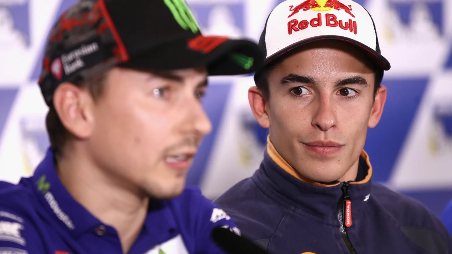 Marc Márquez, con Jorge Lorenzo Marc Márquez, con Jorge Lorenzo
