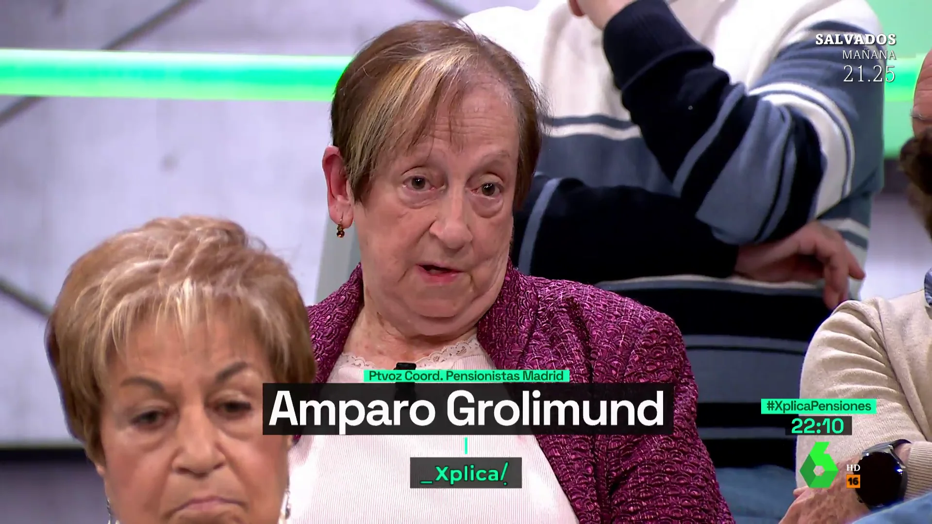 El alegato de Amparo, jubilada con una pensión baja: "¿La culpa es nuestra o del sistema empresarial?"