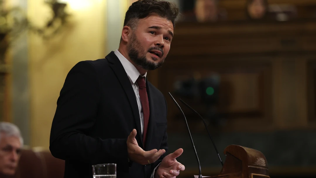 El portavoz de ERC en el Congreso, Gabriel Rufián