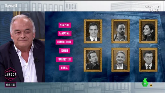 González Pons se moja en el juego de 'los monstruos' con Juan del Val: "Ayuso es la momia y Feijóo está cerca del vampiro" González Pons se moja en el juego de 'los monstruos' con Juan del Val: "Ayuso es la momia y Feijóo está cerca del vampiro"