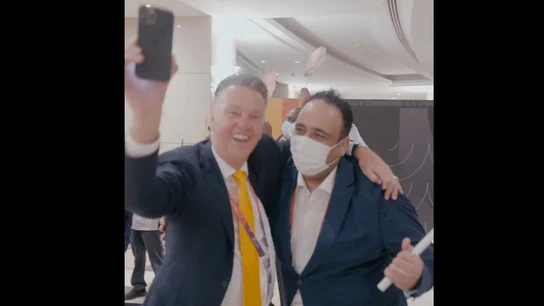 Louis van Gaal, totalmente feliz Louis van Gaal, totalmente feliz