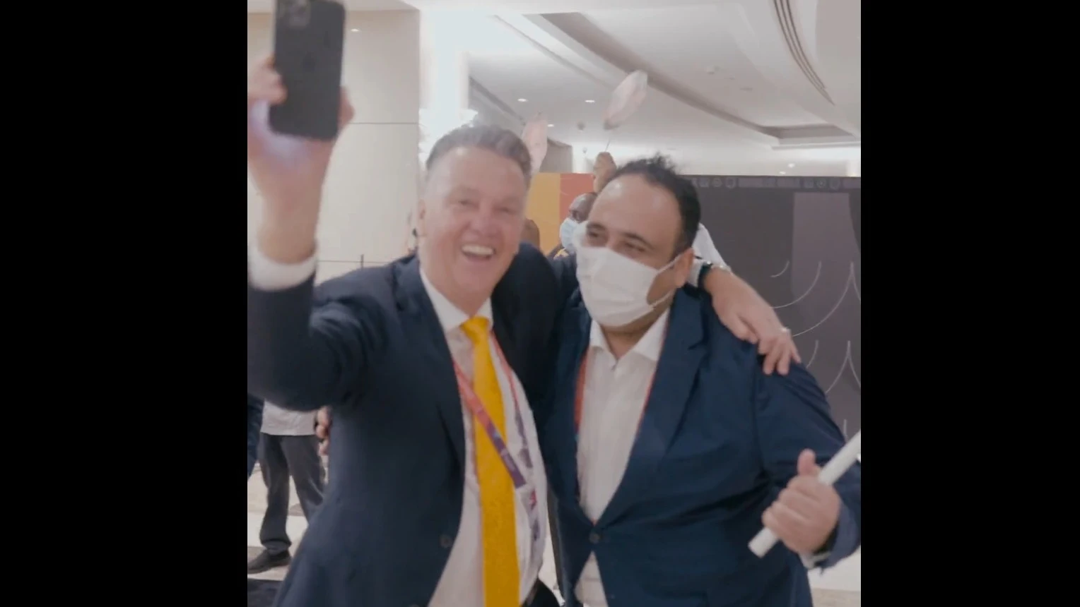 Louis van Gaal, totalmente feliz