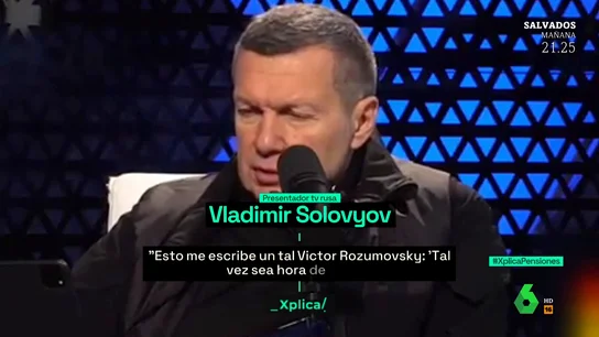 "Si estás en Rusia te encontraremos": la amenaza de un presentador a un telespectador crítico con Putin "Si estás en Rusia te encontraremos": la amenaza de un presentador a un telespectador crítico con Putin