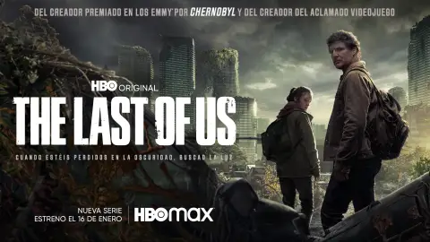 Bella Ramsey y Pedro Pascal en el cartel oficial de 'The last of us'.