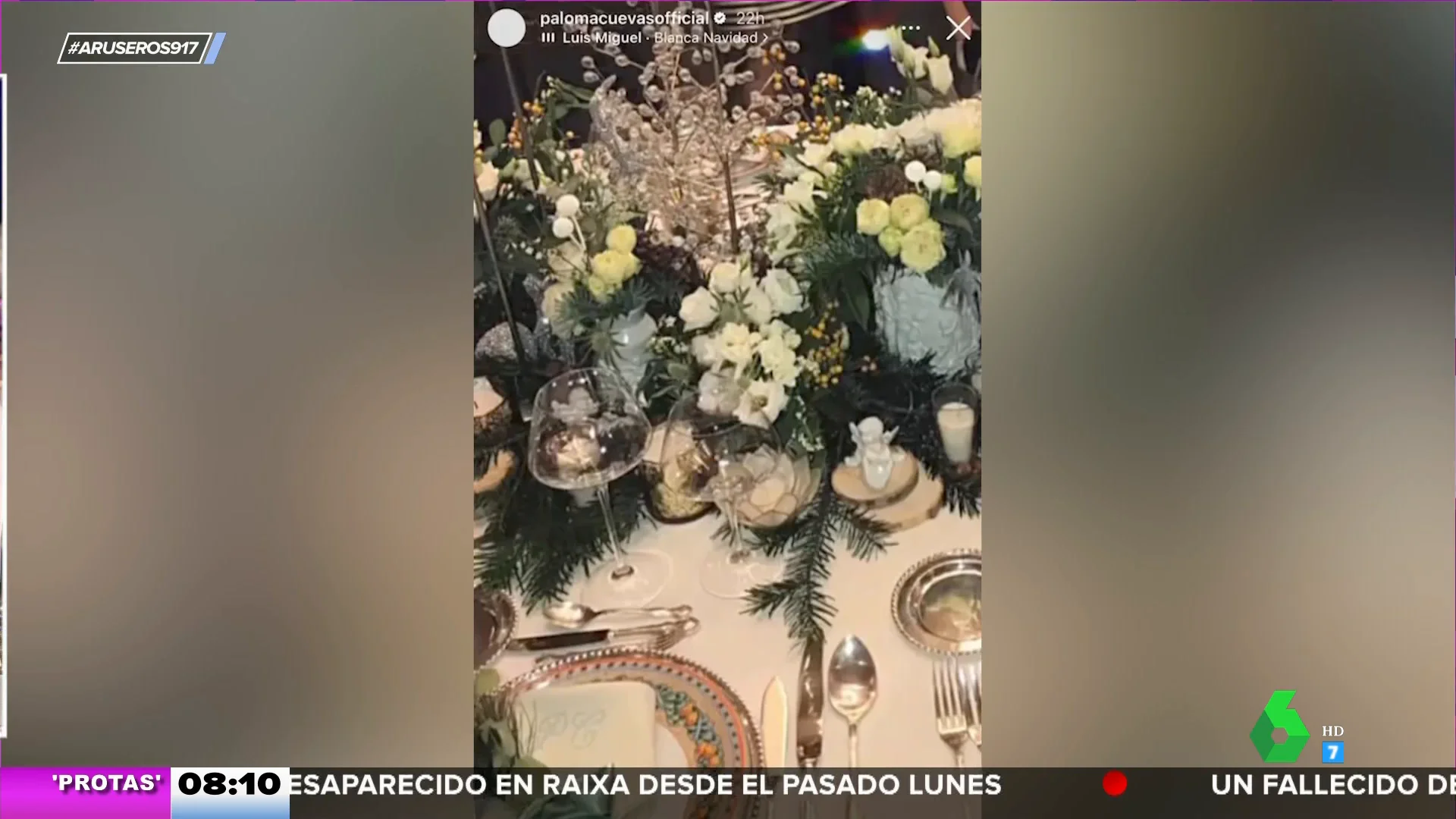 Paloma Cuevas celebra la Navidad en compañía de Luis Miguel (al menos, de su música)