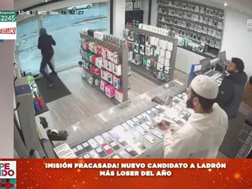 Vídeo viral de un ladrón intentando robar unos móviles