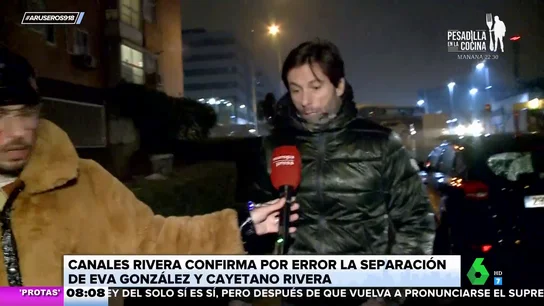 Canales Rivera mete la pata y confirma por error la ruptura entre Eva González y Cayetano Rivera Canales Rivera mete la pata y confirma por error la ruptura entre Eva González y Cayetano Rivera